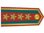 Výložky plukovníka četnictva z let 1930-37.